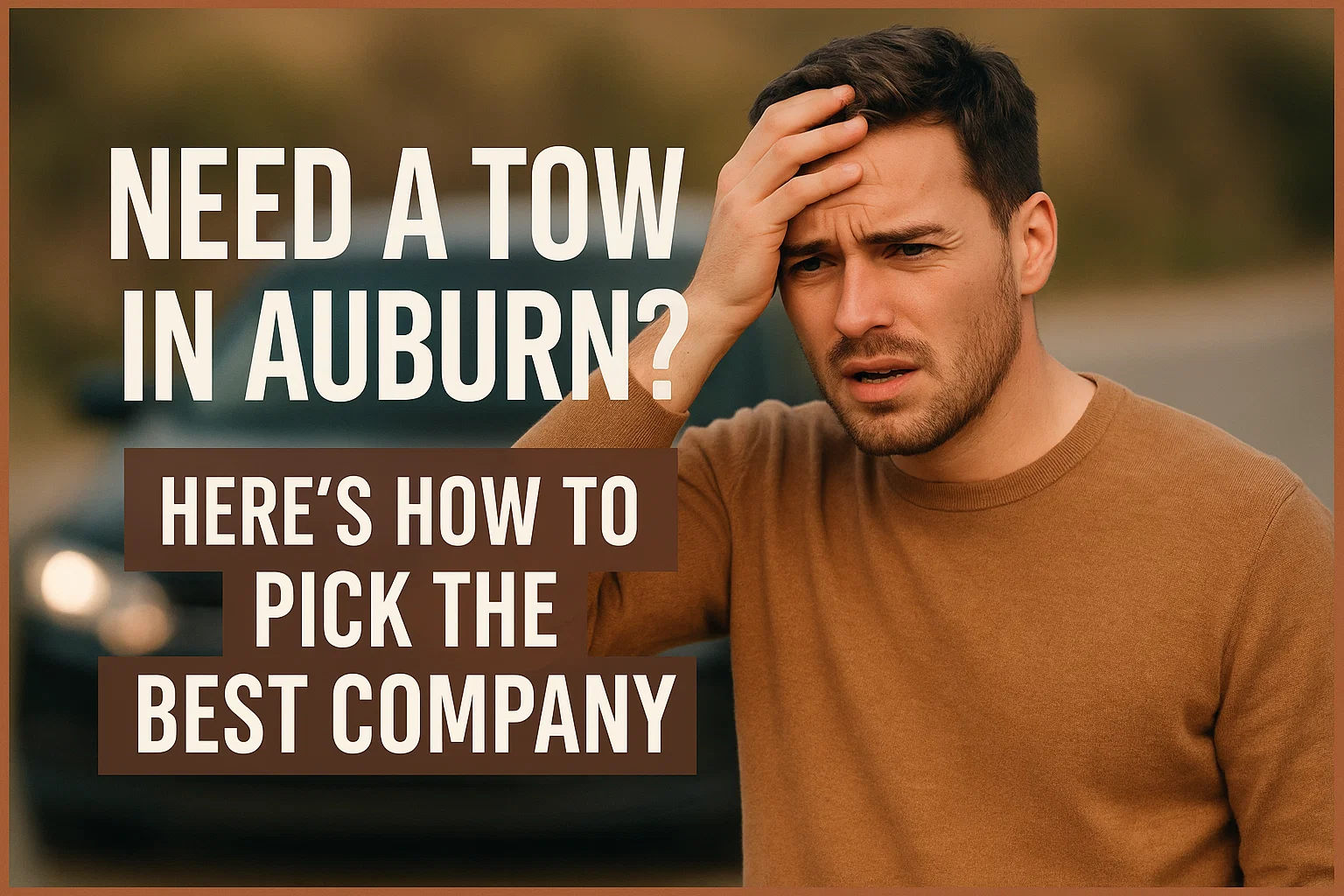 Need a Tow in Auburn? Here’s How to Pick the Best Company